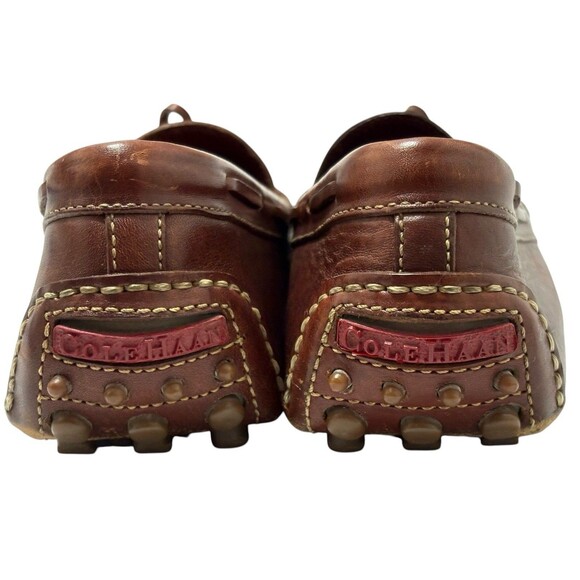 Cole Haan Mens 8.5 M Gunnison Driver Driving Shoes Loafers Brown Leather
